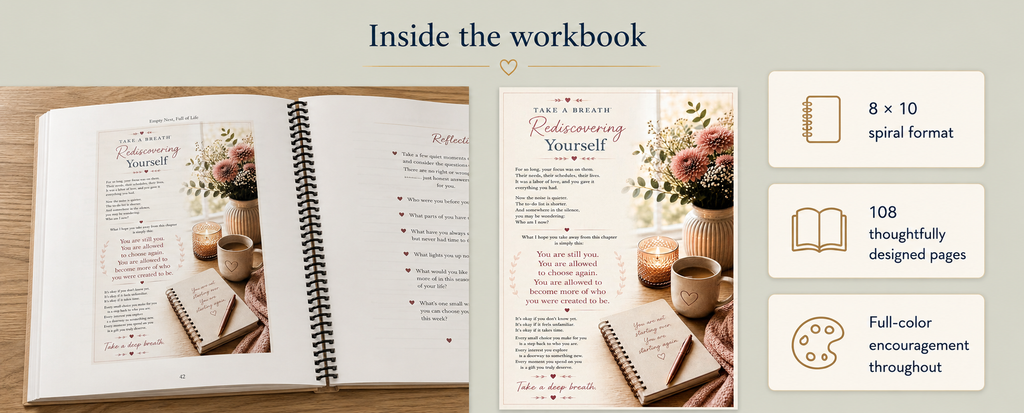 Empty Nest, Full Life – Guided Empty Nest Workbook for Single Moms